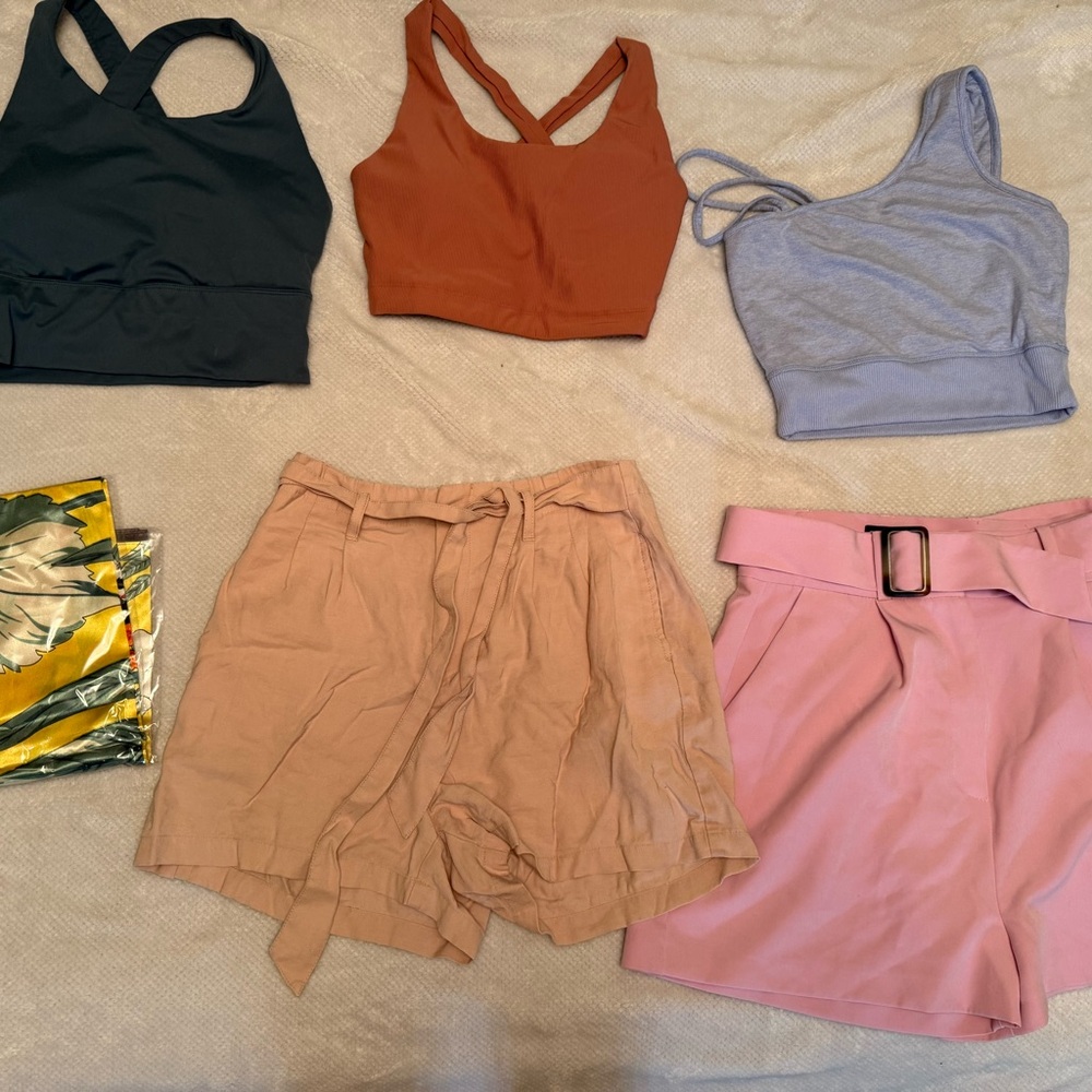 Trendy Crop Tops and Shorts Collection